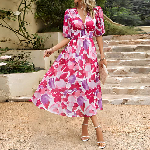 Abito a fiori Raggio di sole per eleganza estiva