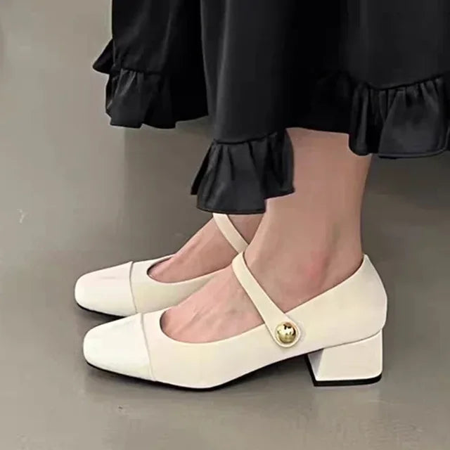 Elegant Square Toe High Heels for Women