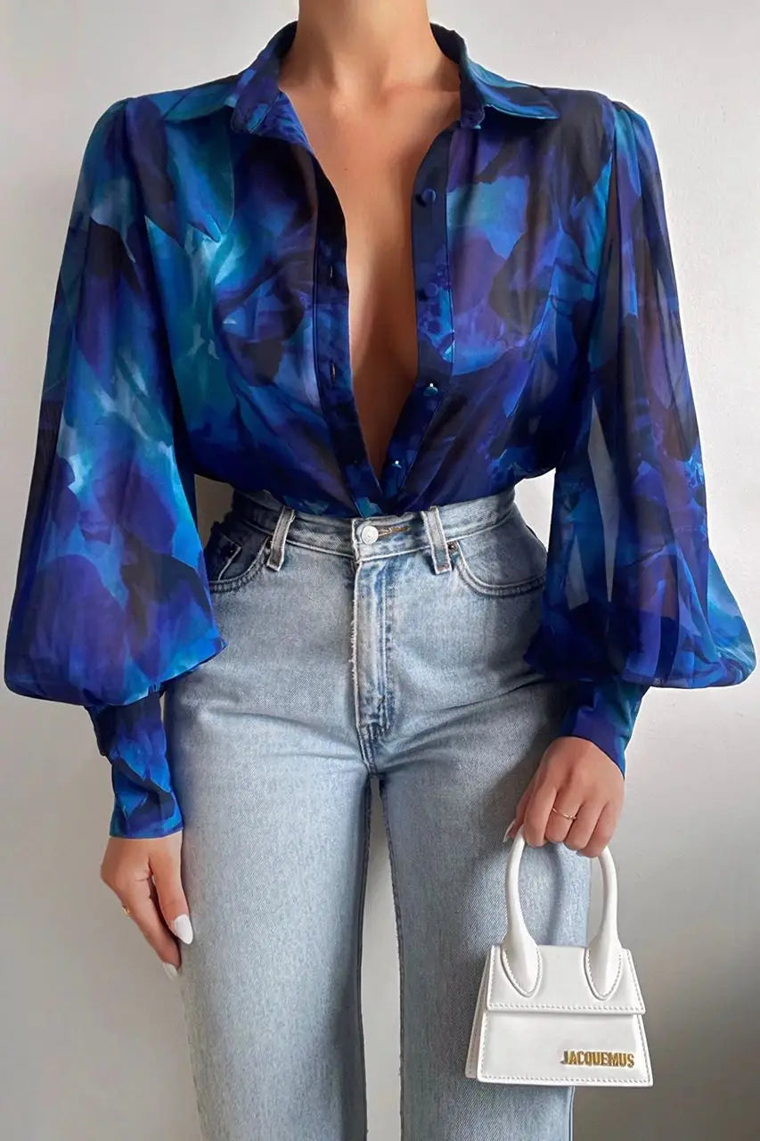 Amélie Couture Vintage Camicetta a Fiori