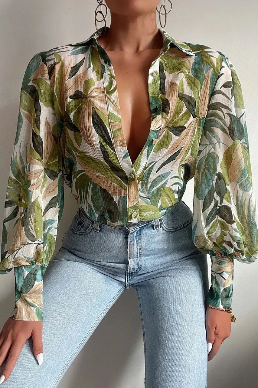 Amélie Couture Vintage Camicetta a Fiori