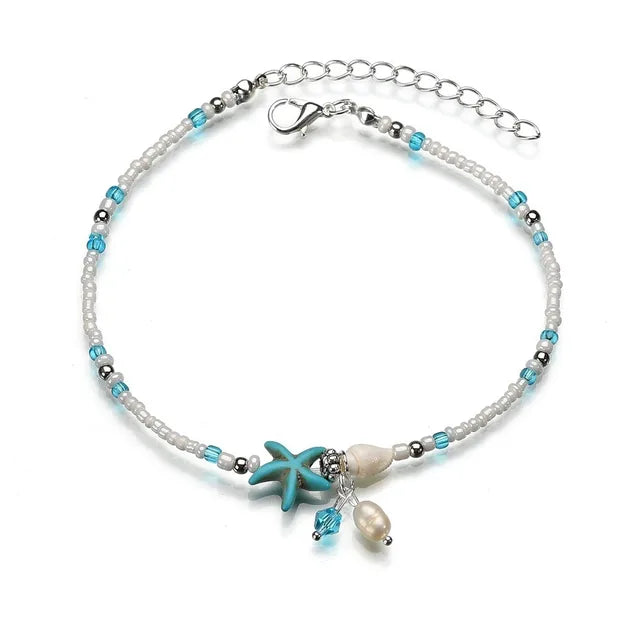 Celestia Stijl Vintage Boho Multilaag Kralen Enkelbanden