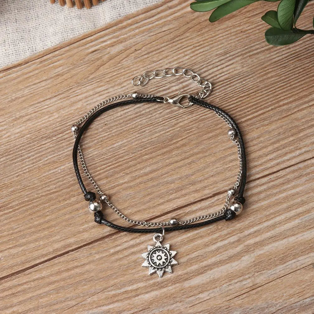 Celestia Stijl Vintage Boho Multilaag Kralen Enkelbanden