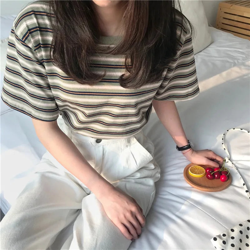 Wundervoller Stil Koreanischer Stil T-Shirt
