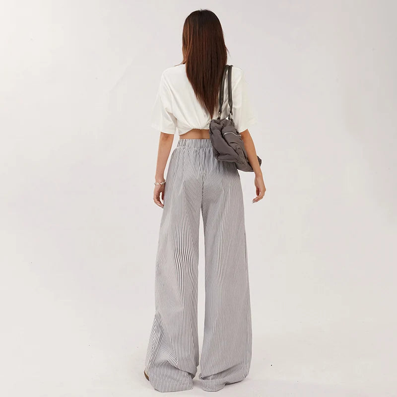 Giornate Estive Assolate Pantaloni con Nastri Scintillanti
