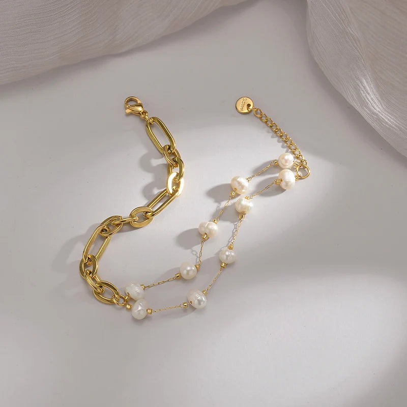 Enchanting Pearl Splendor Bracelet - Timeless Gift for Special Moments