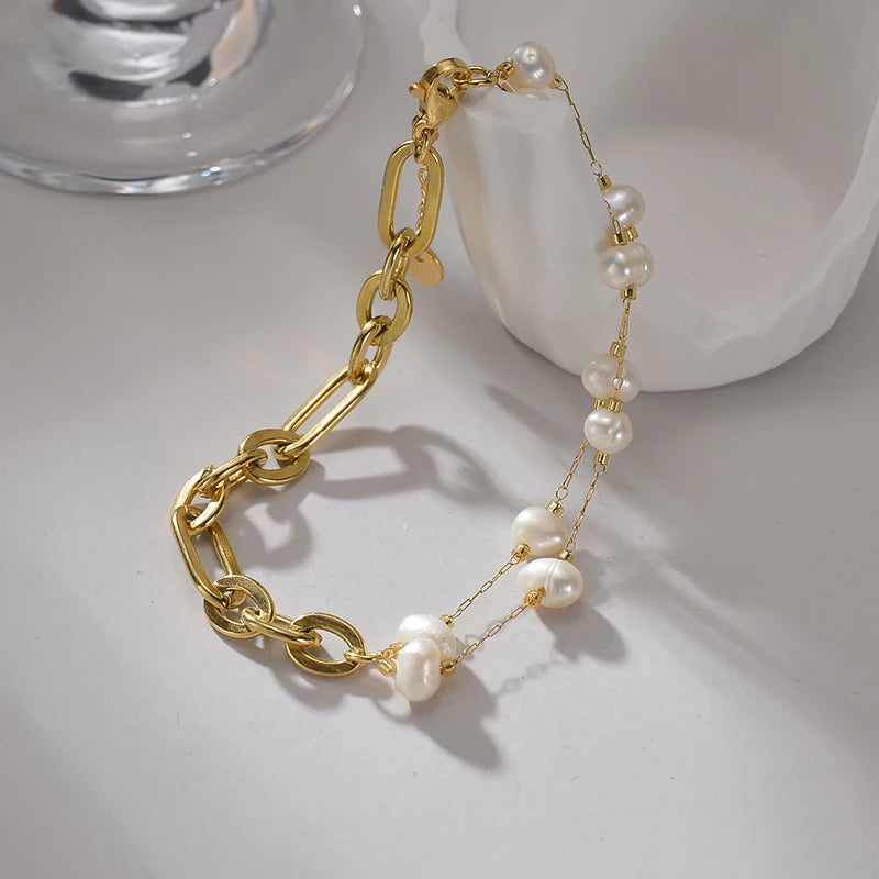Enchanting Pearl Splendor Bracelet - Timeless Gift for Special Moments