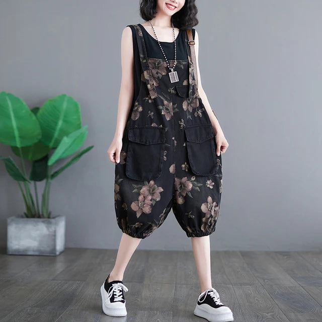 Retro-Chic Bella Tuta Vintage in Denim da Donna