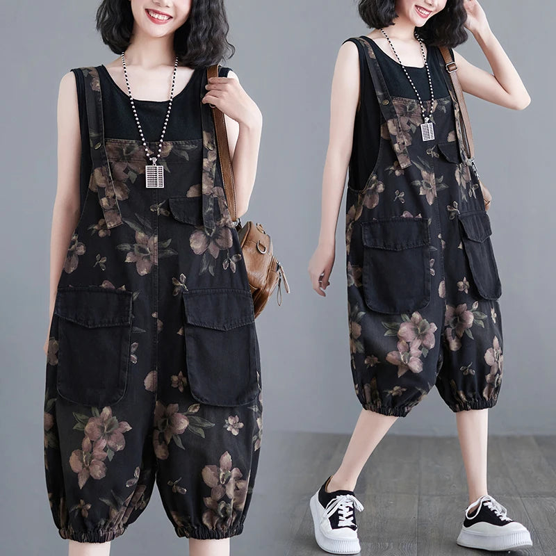 Retro-Chic Bella Tuta Vintage in Denim da Donna