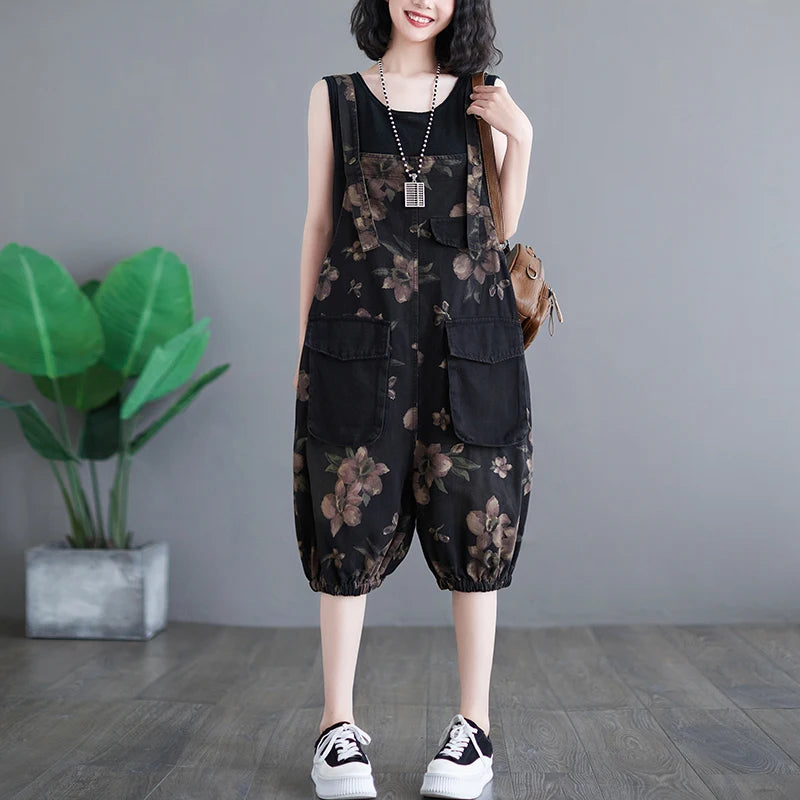 Retro-Chic Bella Tuta Vintage in Denim da Donna