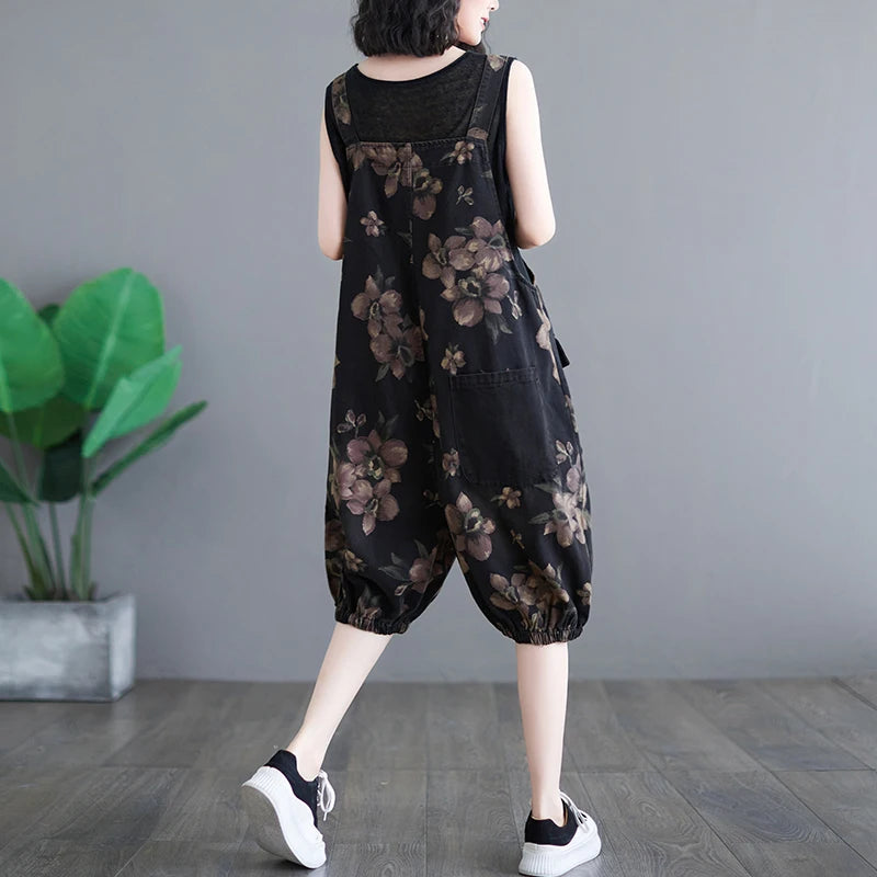 Retro-Chic Bella Tuta Vintage in Denim da Donna