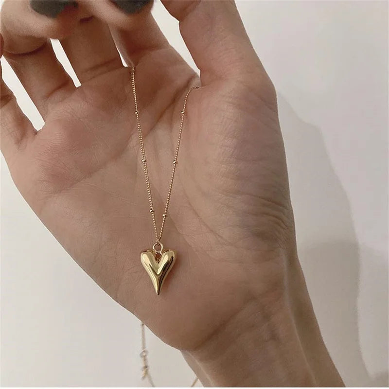Glansrijk Gouden Hart Hanger Ketting