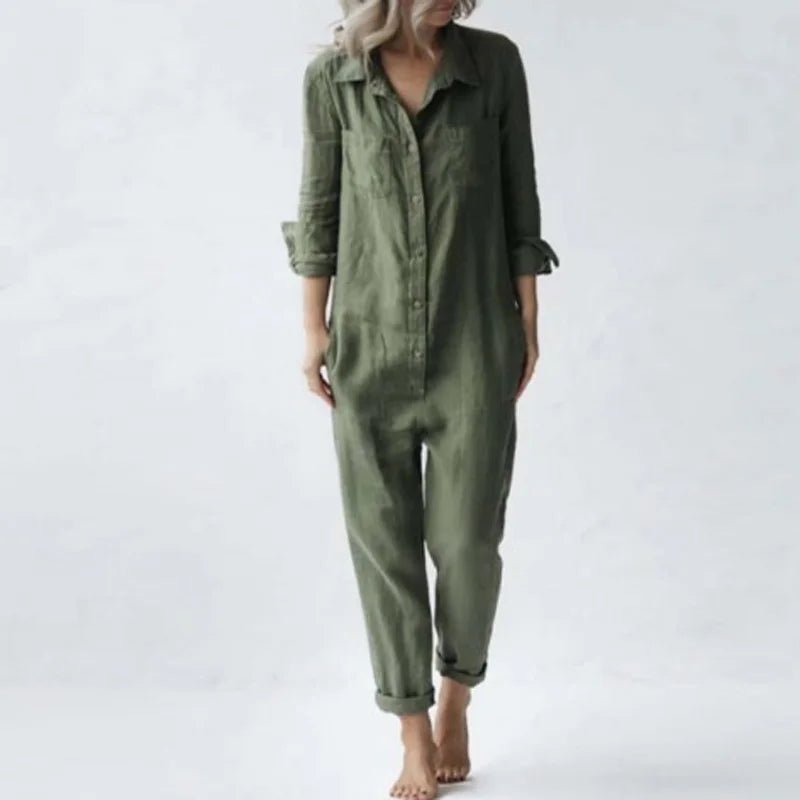 Luna Vintage Jumpsuit for Retro-Chic Women