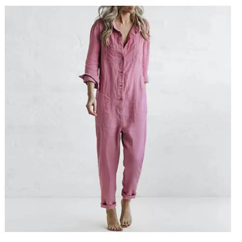Luna Vintage Jumpsuit for Retro-Chic Women