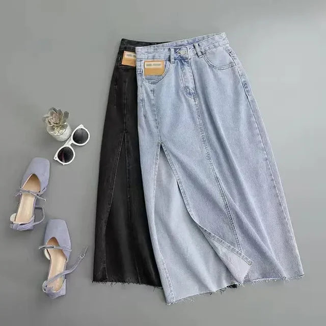 Vintage Denim Zomerjurk voor Vrouwen