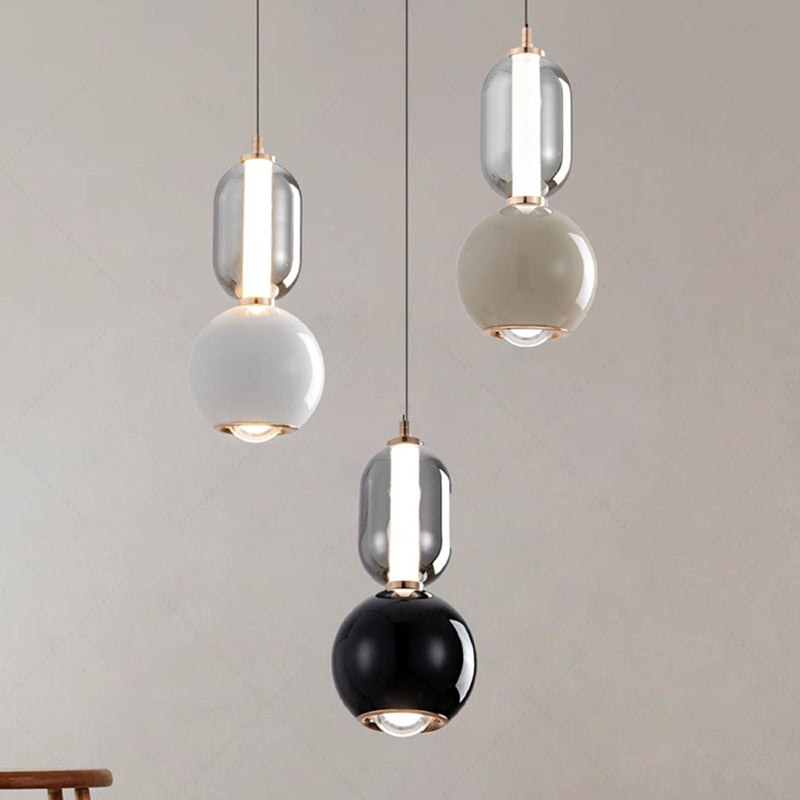 Virel Iron | Glass Pendant Light | Functional