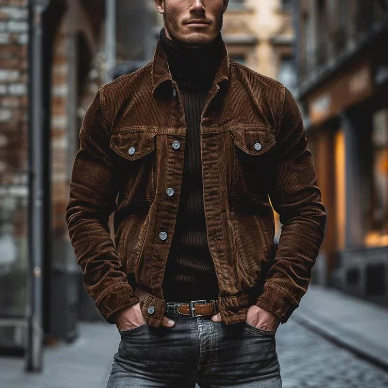 Vito | Vintage corduroy jasje met knopen