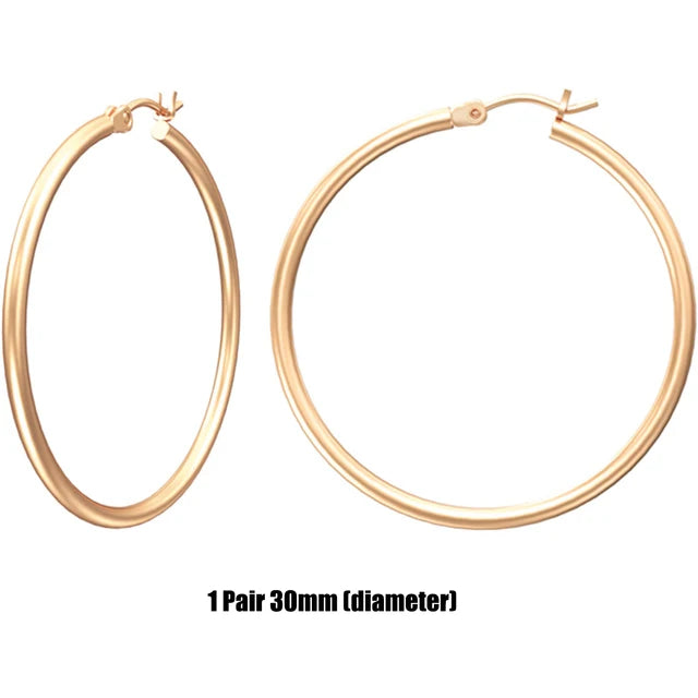 Gouden Kringoorbellen Set met 925 Sterling Zilveren Naald van Glim &amp; Glans