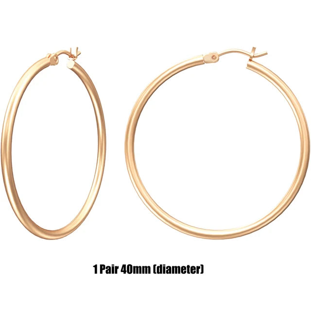 Gouden Kringoorbellen Set met 925 Sterling Zilveren Naald van Glim &amp; Glans