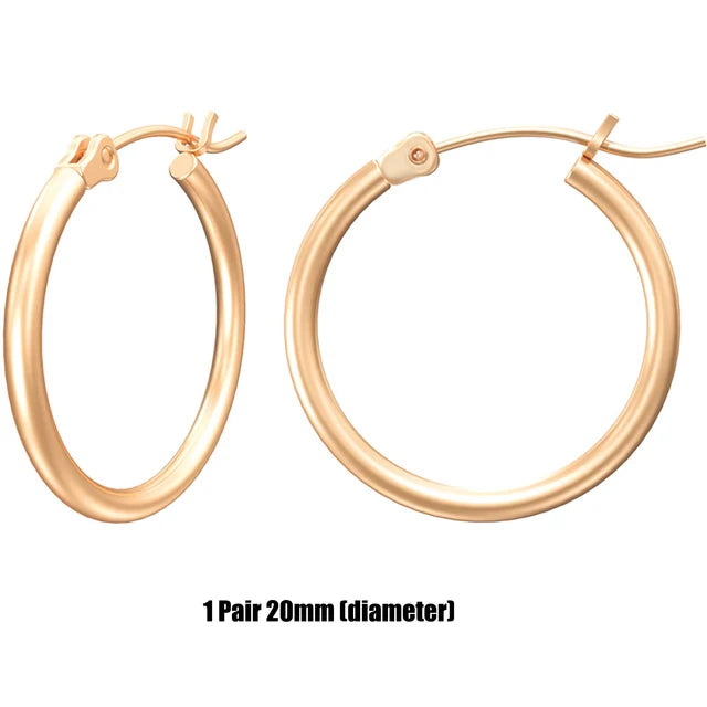 Gouden Kringoorbellen Set met 925 Sterling Zilveren Naald van Glim &amp; Glans