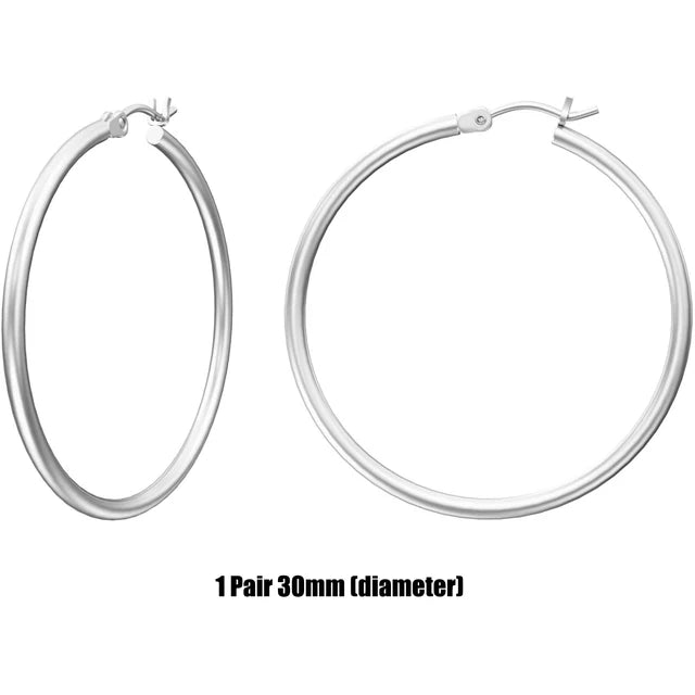 Gouden Kringoorbellen Set met 925 Sterling Zilveren Naald van Glim &amp; Glans