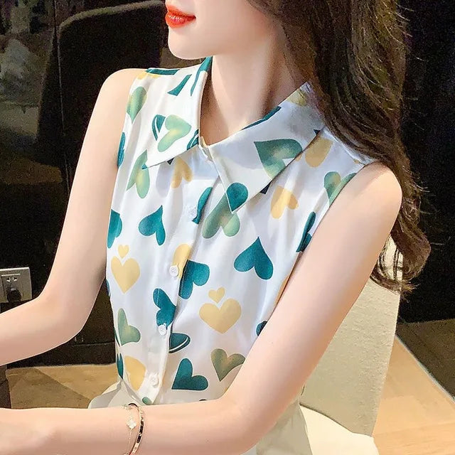 Glamourous Lady Camicette Estive con Motivo a Cuori