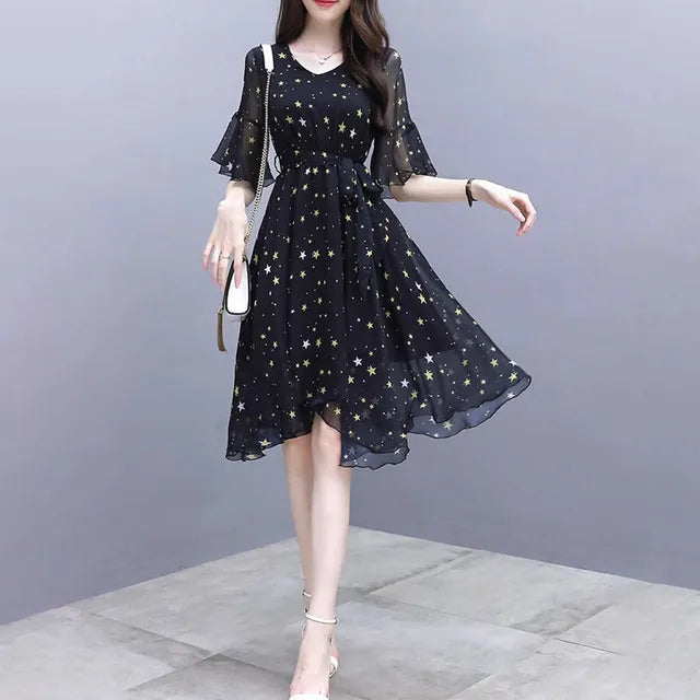 Enchanting Summer Flower Long Beach Dress by BlossomBelle