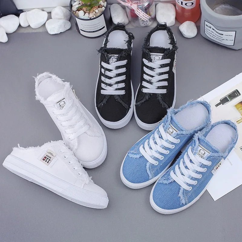 Starwalk Lens Canvas Flat Women's Sneakers