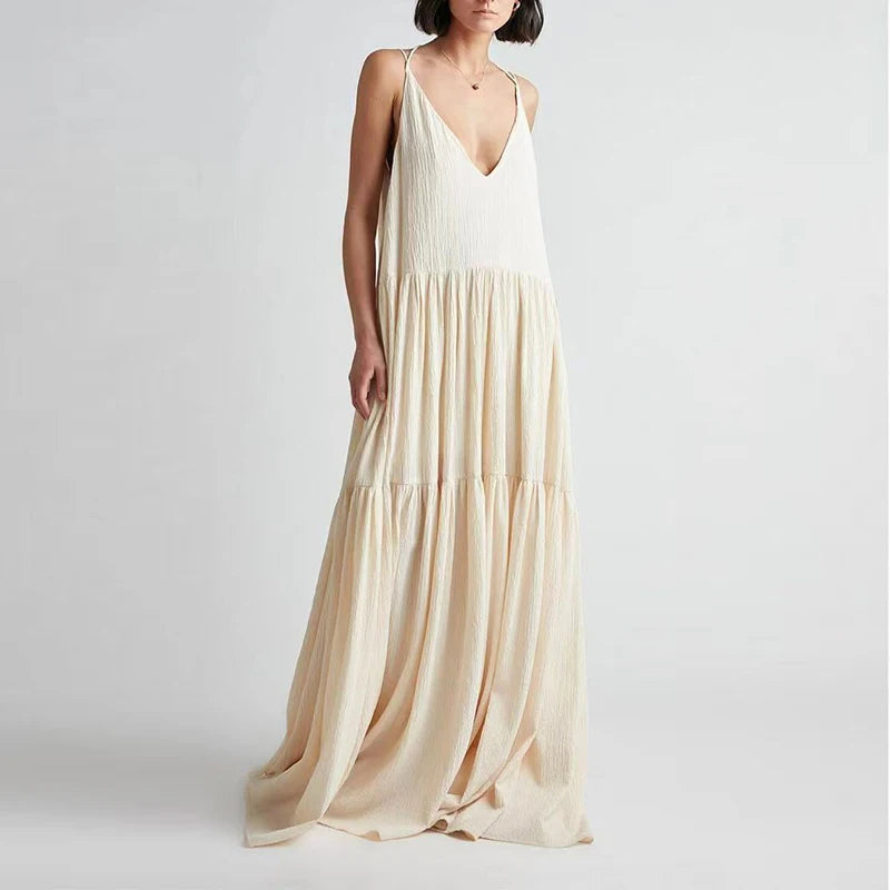 D Leeter Lente Pieghe Elegante Vestito