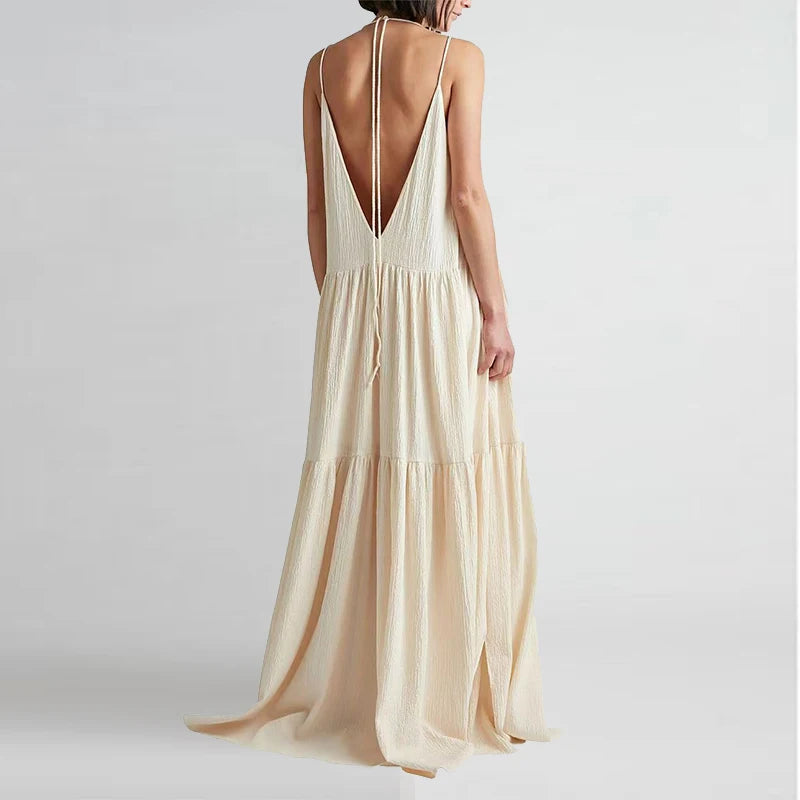 D Leeter Lente Pieghe Elegante Vestito