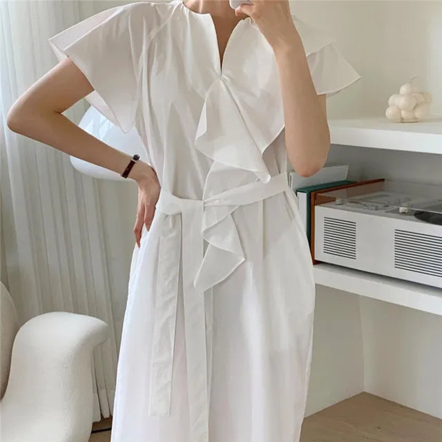 Stylish French Lady Dress for Summer Elegance