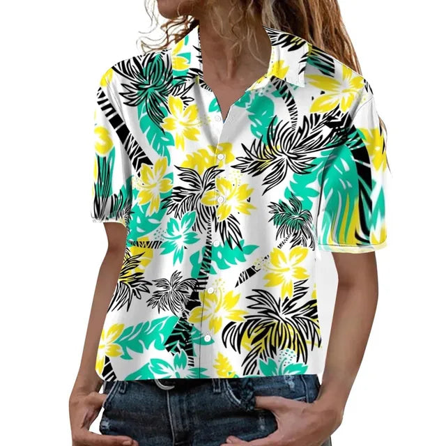 Island Essence Tropische Hawaiian Blouse
