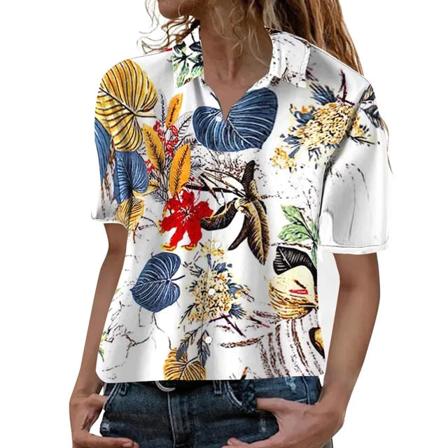Island Essence Tropische Hawaiian Blouse