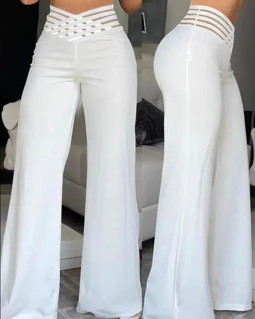 Pantaloni Estivi Eleganti a Gamba Larga di Luna Vibe