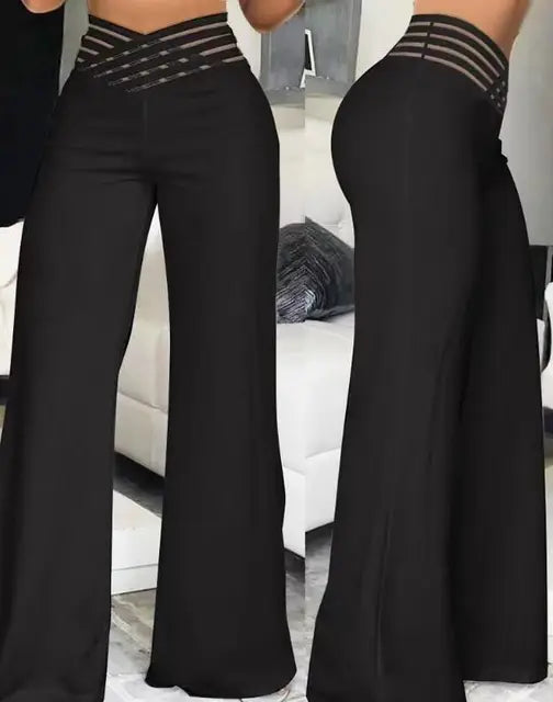 Pantaloni Estivi Eleganti a Gamba Larga di Luna Vibe