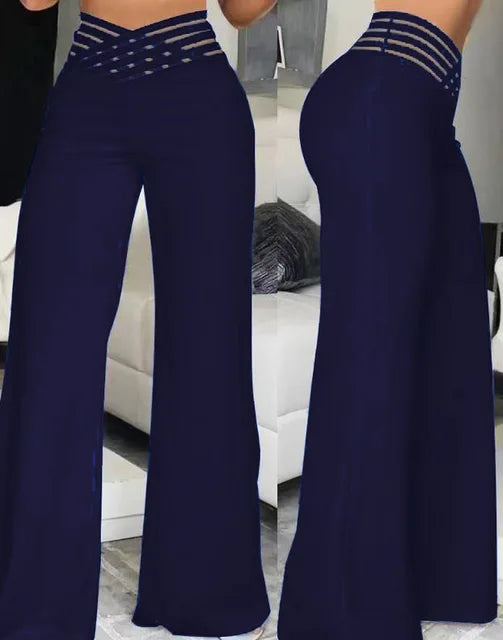 Pantaloni Estivi Eleganti a Gamba Larga di Luna Vibe