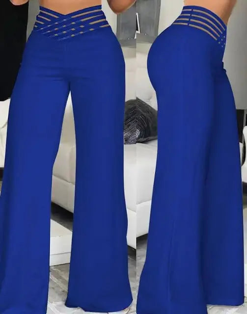 Pantaloni Estivi Eleganti a Gamba Larga di Luna Vibe