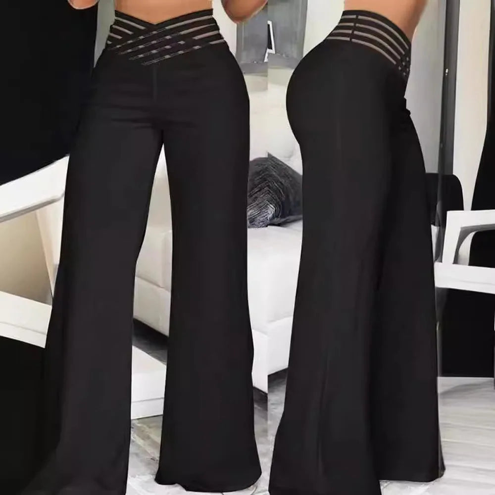 Pantaloni Estivi Eleganti a Gamba Larga di Luna Vibe