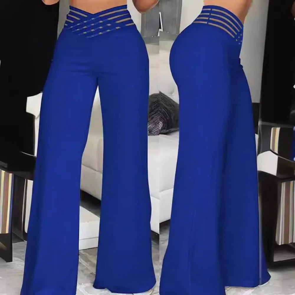 Pantaloni Estivi Eleganti a Gamba Larga di Luna Vibe