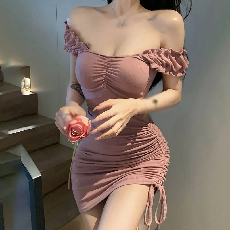 Sexy Korte Mouw Jurk  van Elegant Woman