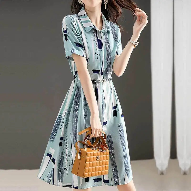 Aurora Summer A-line Print Dress