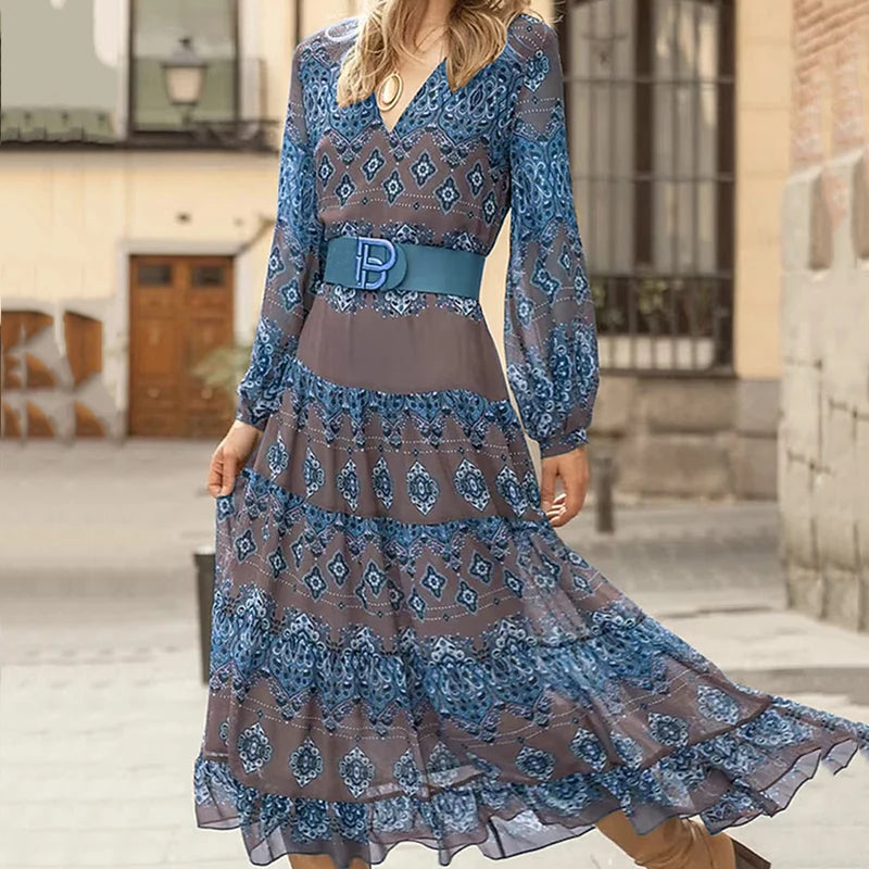 Elegante Lange Barokke Jurk van ChicElegance