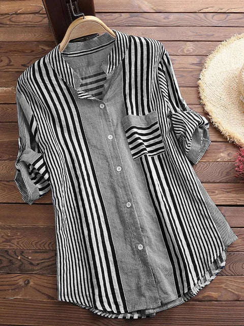 Voorjaarsfris Gestreepte Tuniek Fleur Chic