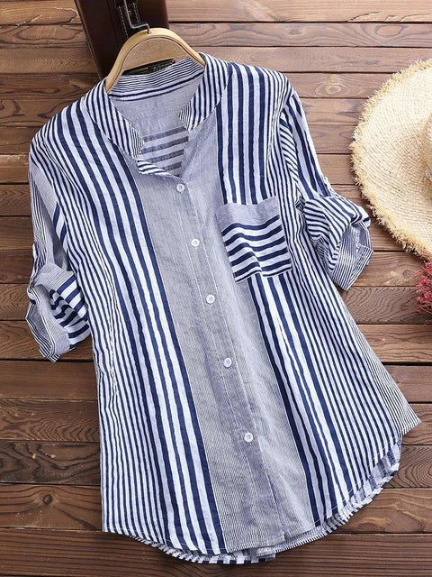 Voorjaarsfris Gestreepte Tuniek Fleur Chic