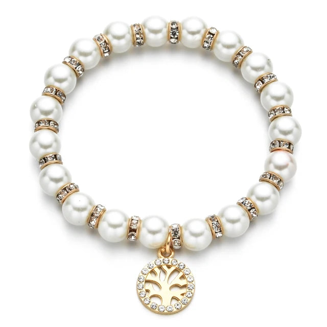 LiefdesGloed Bracciale Occhio Maligno di Perla