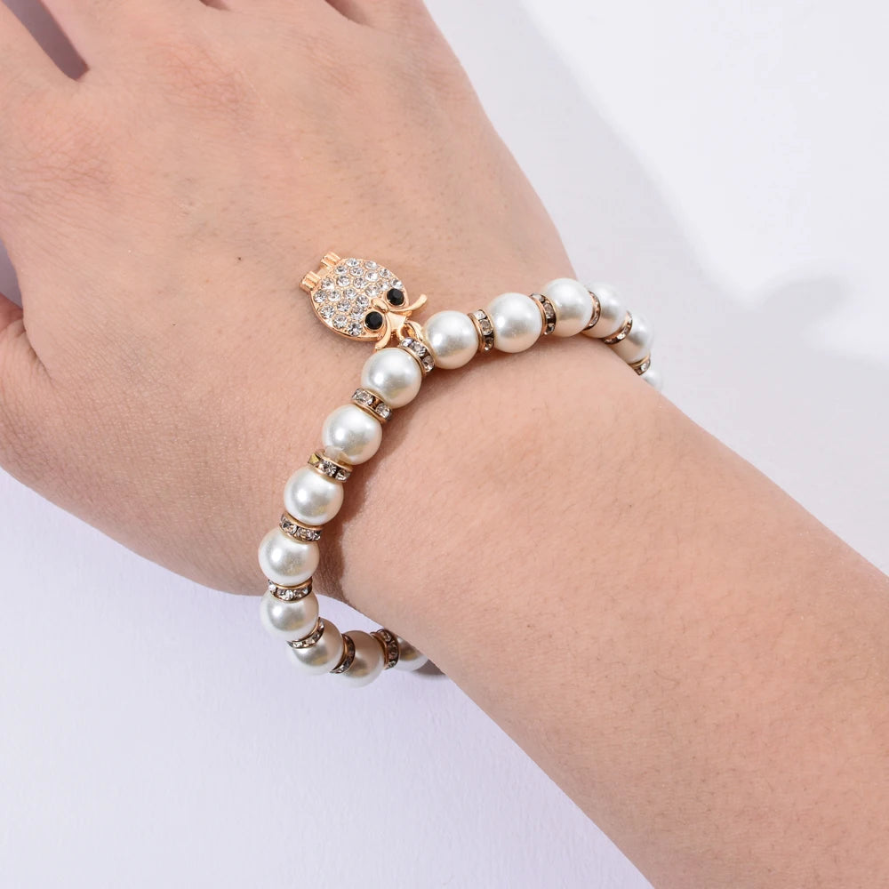 LiefdesGloed Bracciale Occhio Maligno di Perla