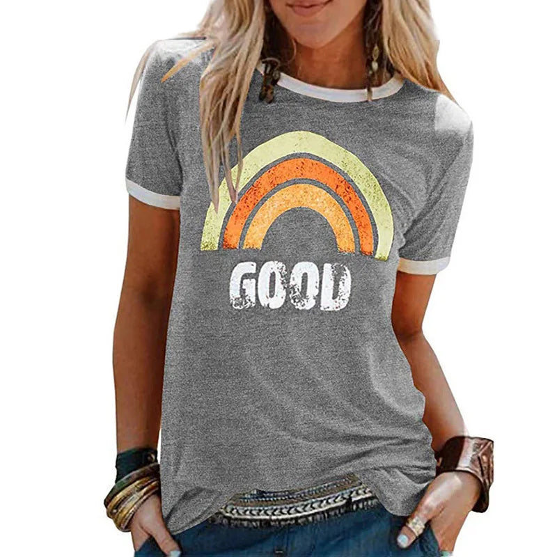 NimbusMode T-shirt Regenboog