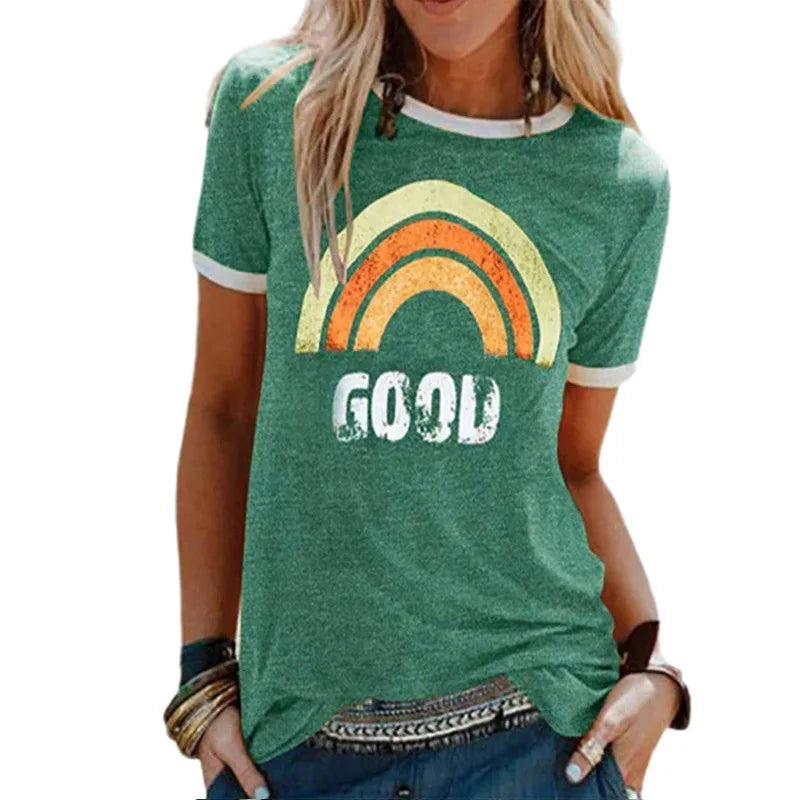 NimbusMode T-shirt Regenboog