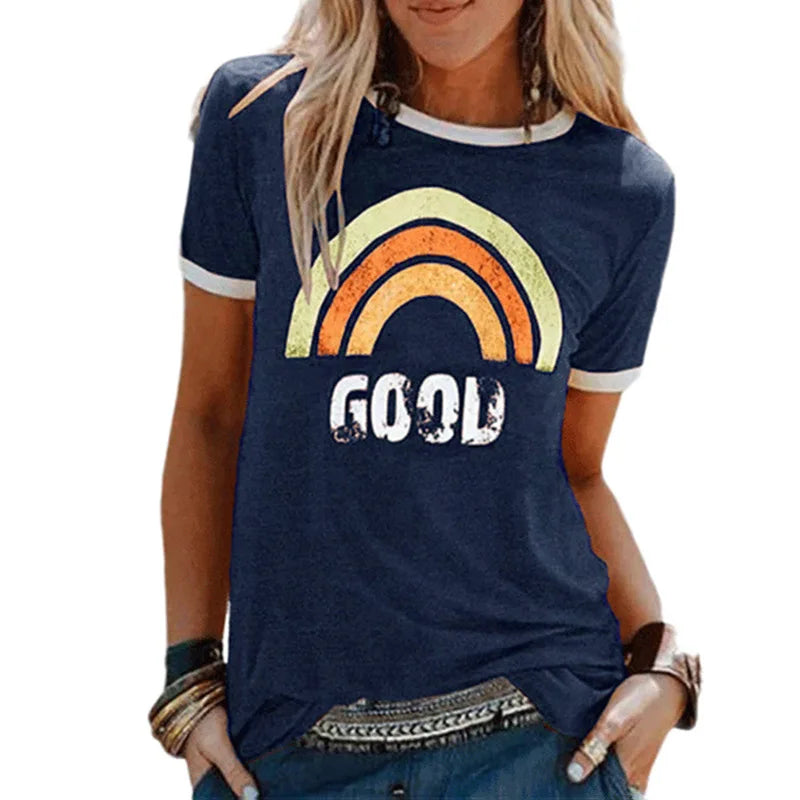 NimbusMode T-shirt Regenboog