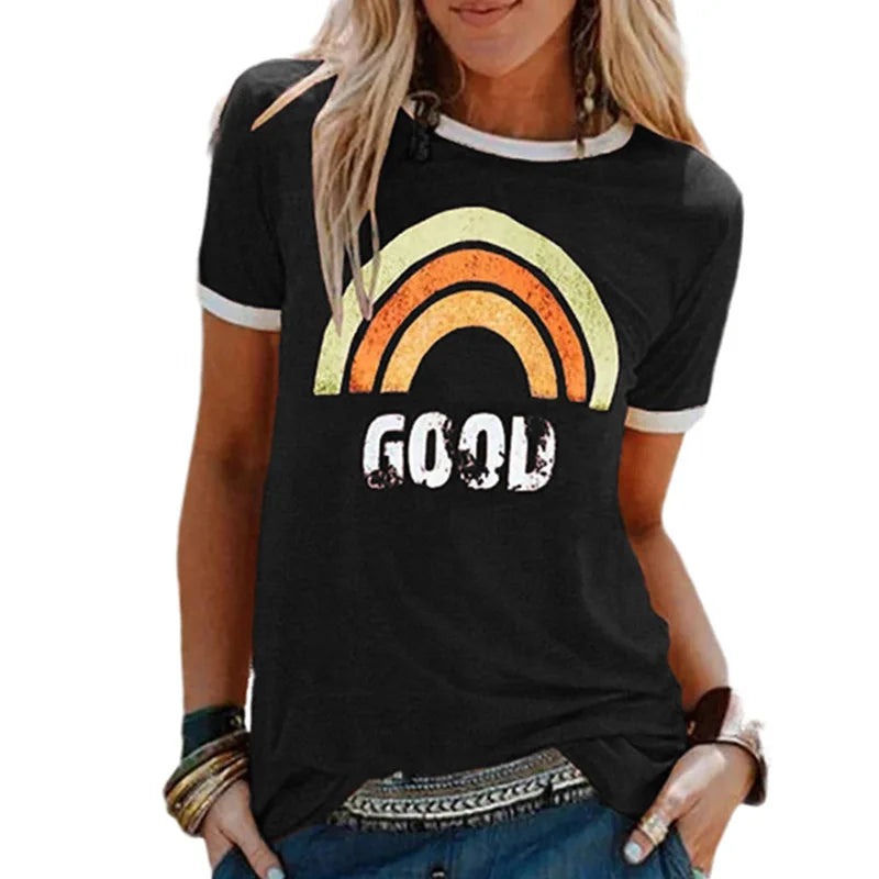 NimbusMode T-shirt Regenboog