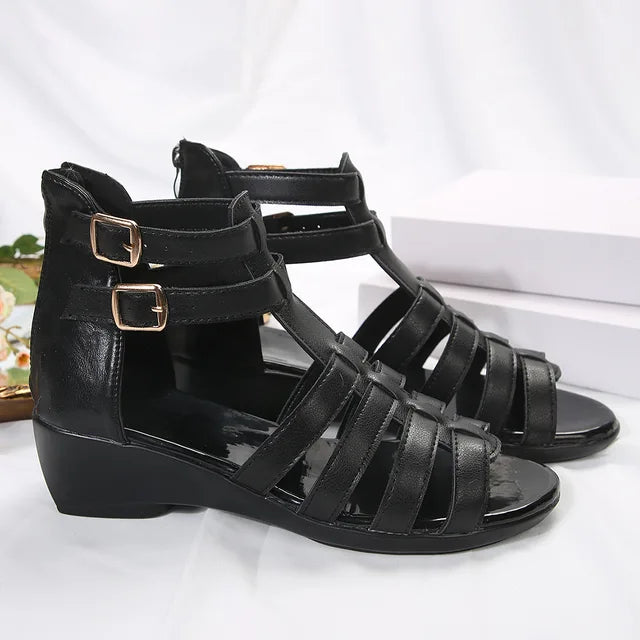 Nieuwe Zomercollectie 2024 - Romeinse Sleehak Sandalen voor Vrouwen!